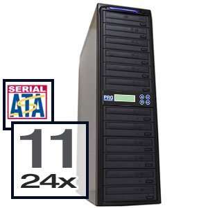  To 11 Burner 24X CD DVD Duplicator With Nero 9 Software: Electronics