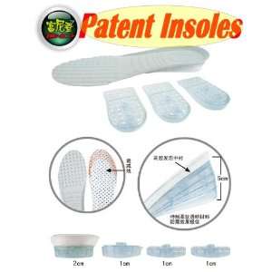 Patented Height Increase Insoles Elevator Shoe Pads Heel Lift Taller 