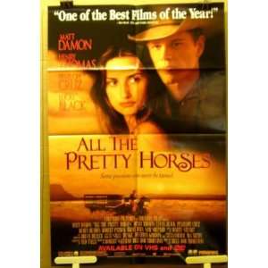 Movie Poster All The Pretty Horses Matt Damon Henry Thomas 