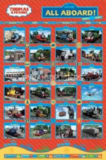 THOMAS THE TANK ENGINE AND FRIENDS ALL ABOARD LARGE POSTER 36x24