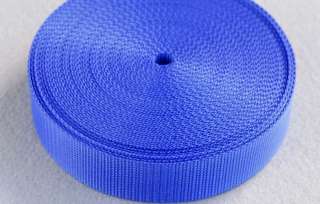 Inch(25.4mm) 25yds Blue Lite Weight Nylon Webbing  