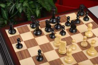 House of Staunton Reykjavik Chess Set   3.25 Ebonized  