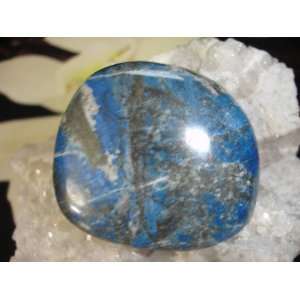  Lapis Lazuli Flat Worry Stone for Crystal Healing Balance 