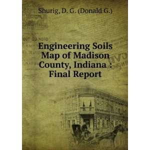   County, Indiana  Final Report D. G. (Donald G.) Shurig Books