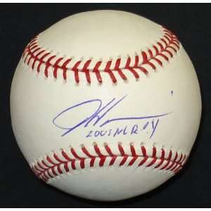  Dontrelle Willis Autographed Baseball with 2003 NL ROY 