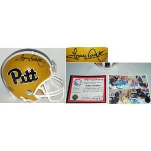  Tony Dorsett Signed Pittsburgh Riddell Mini Helmet: Sports 