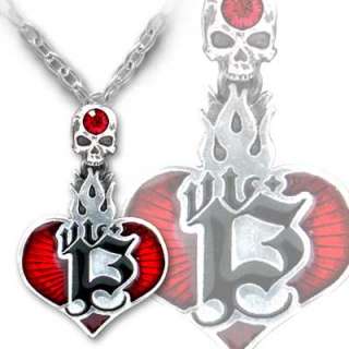 UL17 Sacred Heart tattoo/13 pendant   Alchemy Gothic  