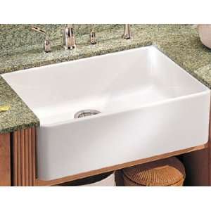  24 Apron Front Single Bowl Fireclay Sink in Matte: Home Improvement