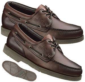   Men Leather Boatshoes New in Box Color: Brown Oiled Waxy 70114  