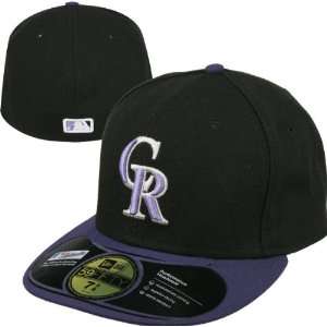  Colorado Rockies Black & Purple New Era 5950 On Field 