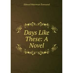 Days like these  a novel Edward W. Townsend  Books