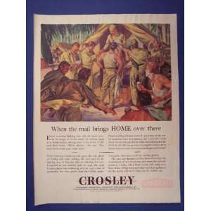 Crosley Corporation ad.mail call ,when the mail brings home over there 