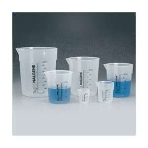 Plastic Chemistry Beaker, PP Low form Griffin, 4 Liter, case/4  