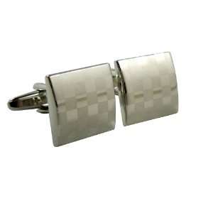  Metal Cufflinks with Laster Squares Design square with 