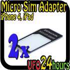   SIM to Mini SIM Card Adapter SIM Adapter MicroSIM for iPhone 4 iPad
