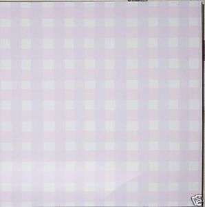 BABY GIRL PINK GINGHAM SCRAPBOOK PAPERS   ADORABLE!!!  