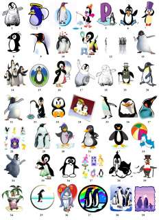 Happy Feet Penguin Return Address Labels Favor Tag  
