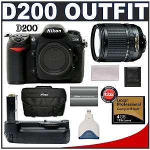 Nikon 18 135mm AF S Lens + Extra Nikon EN EL3e Battery + Nikon MB D200 