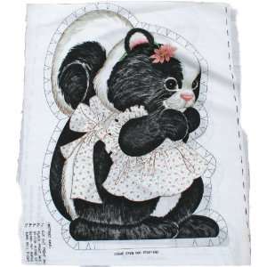  Ameritex Baby Skunk Doll Pillow Fabric Panel Arts, Crafts 