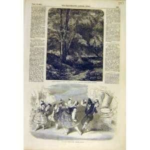  Haunt Fallow Deer Raven Spanish Dancers Theatre 1855