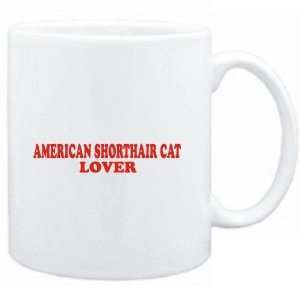    Mug White  American Shorthair LOVER  Cats