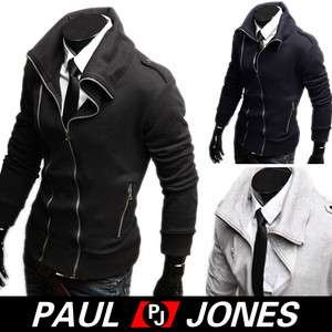   Men’s Top unique designed Hoodie Jackets Coats double zipper warmth