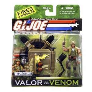  GI JOE   Valor Vs. Venom   Dart with Gunstation   Action 