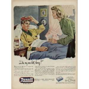   long line of Rexall prescription drugs.  1947 Rexall Drugs Ad