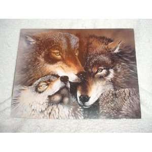Leanin Tree X Large Timber Wolves Blank Card