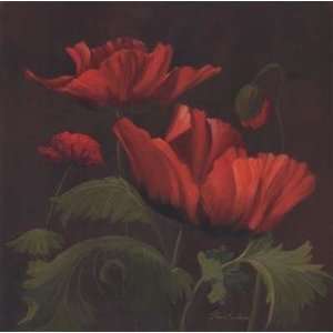  Vibrant Red Poppies II Gloria Eriksen. 20.00 inches by 20 