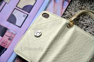New Women iPhone Leather Wristlet Cover Case Purse Wallet for iphone 4 