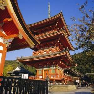 Kiyomizu Temple, Higashiama Ku, Kyoto, Japan Premium Photographic 