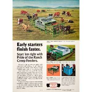 com 1980 Ad Pride Ranch Hawkeye Steel Waterloo Iowa Creep Feeder Farm 