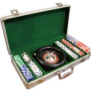  Roulette & Texas Holdem Game Set: Toys & Games