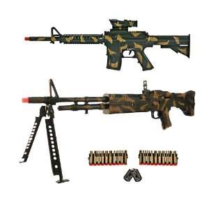  M4 & M60 Dart Machine Gun Combo Toys & Games