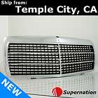 MB W201 84 93 VIP AMG Front Center Hood Black Sport 5 Rubber RB Grille 
