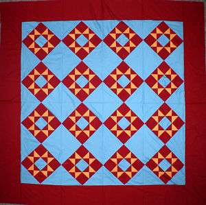 Traditional Amish Dreams, Ohio Star Quilt   (Quilt Top)  