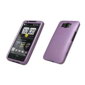  HTC HD2 Premium Rubberized Light Purple Snap on Case Cover 
