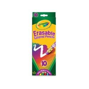  Crayola LLC Products   Color Pencils, Erasable, 10/ST 