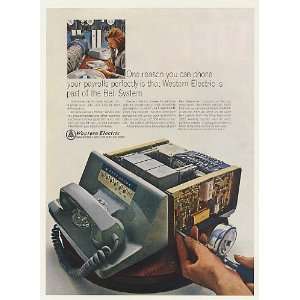  1966 Western Electric Bell Data Phone Telephone Print Ad 