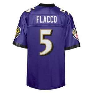 Baltimore Ravens jersey #5 Flacco Purple jerseys size 48 56  