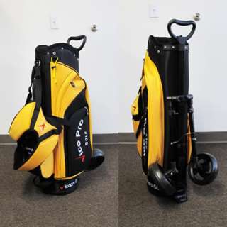 New Vico Pro Golf Bag 2in1 Stand & Cart Golf Bag Yellow  
