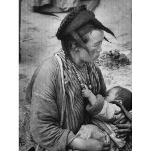  Refugee from the India China Border War with Her Child 