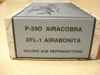  39D AIRACOBRA XFL 1 AIRABONITA * F/F MODEL AIRPLANE KIT *  