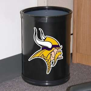 Minnesota Vikings Black Team Wastebasket: Sports 