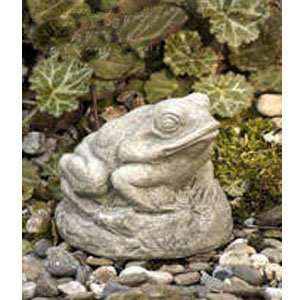  Campania Cast Stone Animal   Tiny Frog   Natural: Patio 