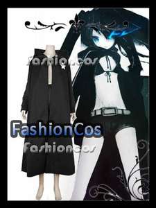 Vocaloid Hatsune Miku Black Rock Shooter Coat Cosplay Costume  
