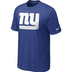    New York Giants Blue Nike Oversized Logo T Shirt