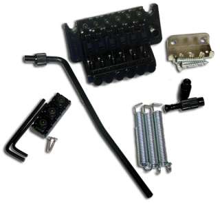 Black Double Lock Floyd Rose Tremolo System, Complete  