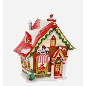   Dept 56 Disney Christmas Village Minnie`s Dress Shop: Home & Kitchen